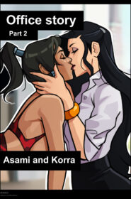 Korra and Asami- Office Story 009