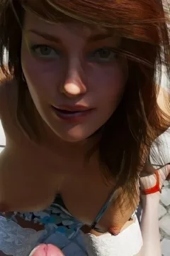 Busty Elder Sister Giving Blowjob Brother (23)