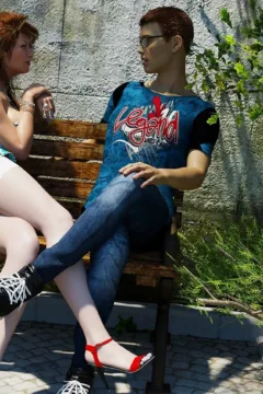 Busty Elder Sister Giving Blowjob Brother (8)