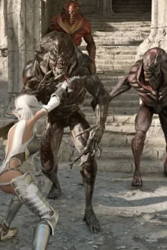 Elenora is defeated by demons (13)