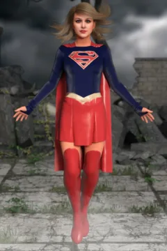 Supergirl Melissa Benoist & Superman (1)