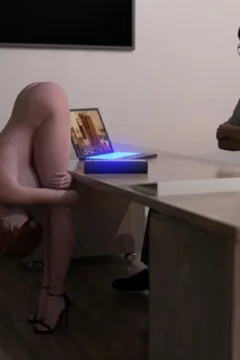 Celia In The New Office (21)