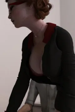 Celia In The New Office (3)