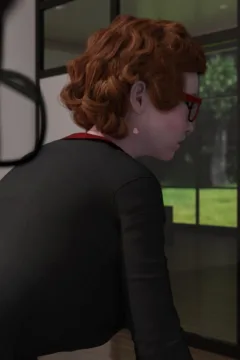 Celia In The New Office (4)