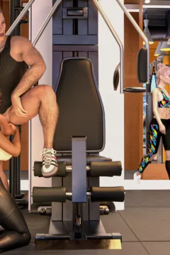Tara Gives A Blowjob At The Gym (7)