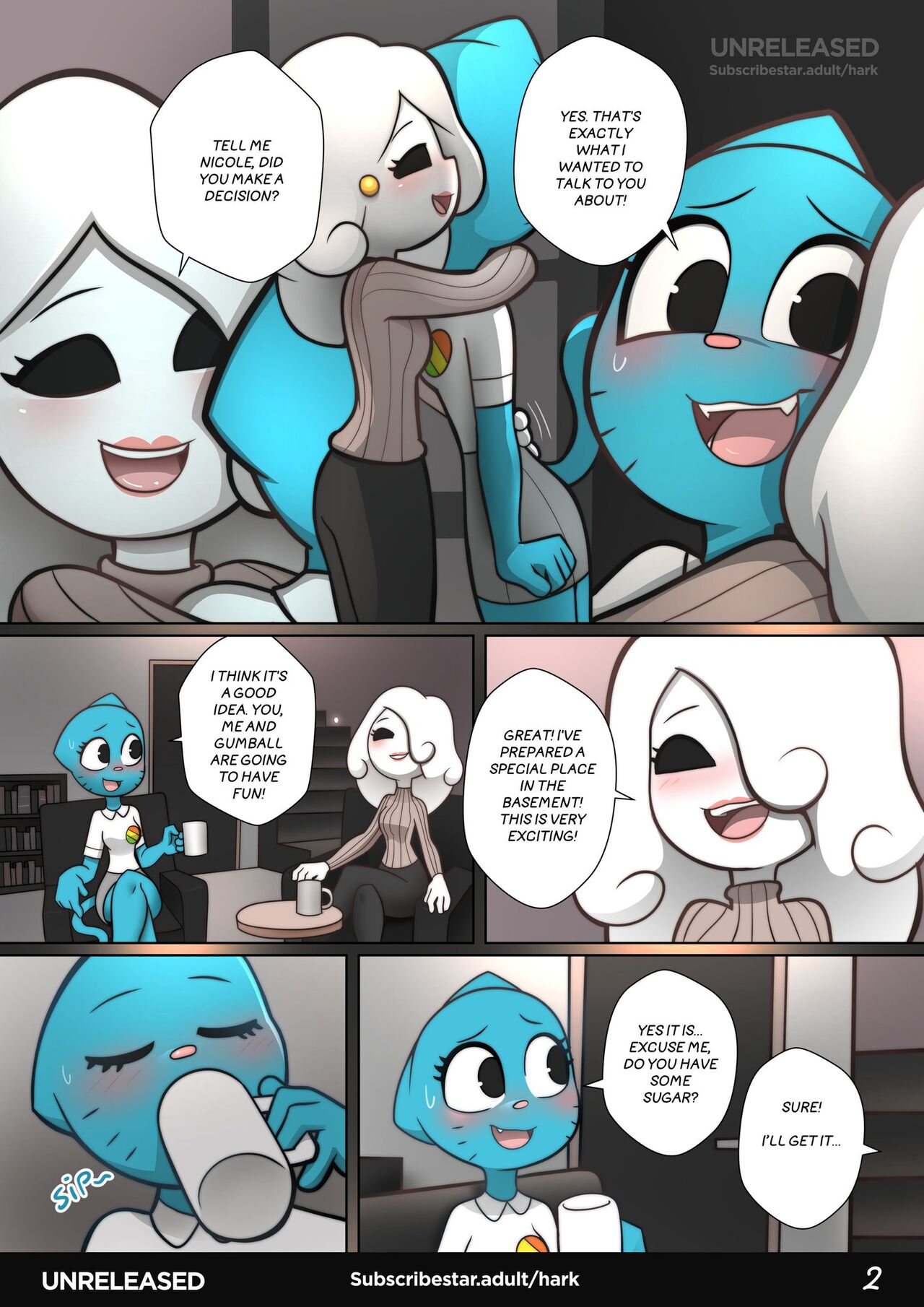 1280px x 1810px - Hark Art - The Amazing Surprise 2 (The Amazing World of Gumball) â€¢ Free Porn  Comics