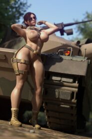 Claire in the army (1)