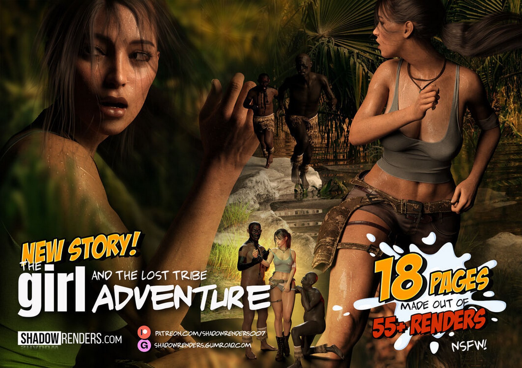 Lara - Girl and the Lost Tribe Adventure - Shadowrenders • Free Porn Comics