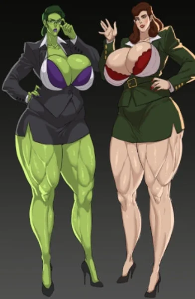 [Cyberboi] She-Hulk & Peggy Carter (Marvel)