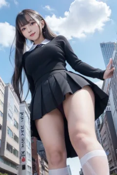 Giant girl looking down (24)