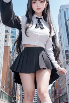 Giant girl looking down (3)