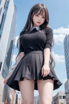 Giant girl looking down (39)