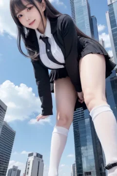 Giant girl looking down (44)