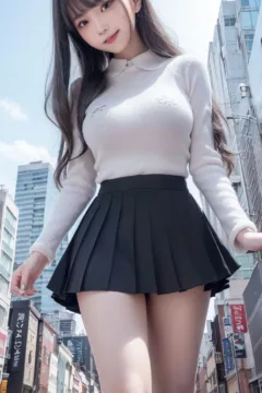 Giant girl looking down (54)