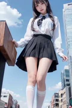 Giant girl looking down (71)