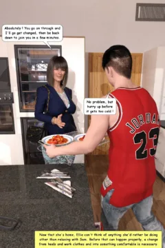 05T Ellie goes to change