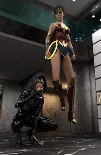 Midoriko Kobayashi - Catwoman and Diana Swap