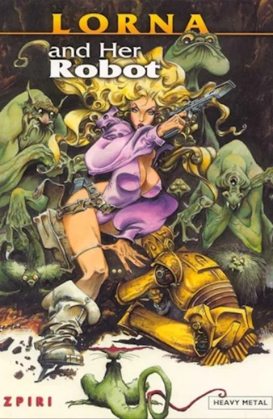 Lorna and Her Robot [Alfonso Azpiri]