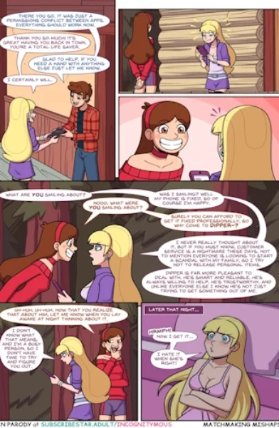 Gravity Falls - Matchmaking Mishaps cartoon comics