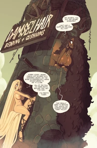 [Rapscallion] Damsel Hair - Rapunzel porn comics