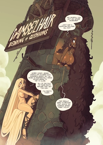 [Rapscallion] Damsel Hair - Rapunzel porn comics