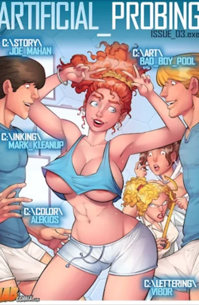 Artificial_Probing 3 – Jab Comix threesome comics