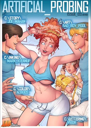 Artificial_Probing 3 – Jab Comix threesome comics