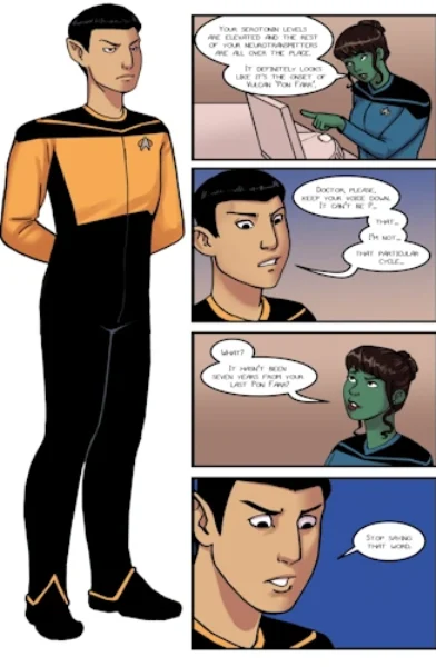 [Olympic-Dames] Unphazed star trek comics