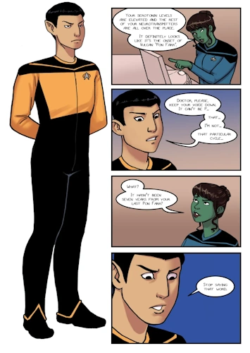 [Olympic-Dames] Unphazed star trek comics